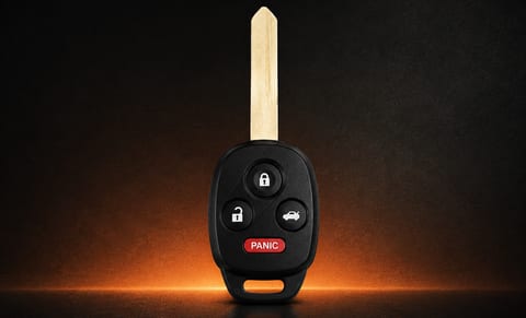 Honda remote head key with lock, unlock, trunk and panic buttons